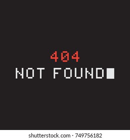 Pixel 404 error page. Page not found