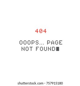 Pixel 404 error page. Page not found