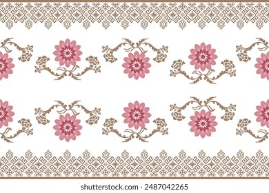 Pixel Abstract art. Damask pattern wallpaper  embroidery. Aztec geometric art ornament print. Design for carpet, cover wallpaper, wrapping, fabric, clothing, fashion item, white background.