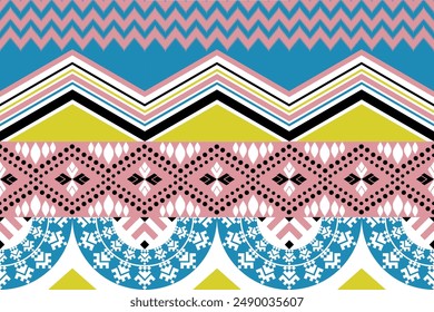 Pixel Abstract art. Damask pattern wallpaper  embroidery. Aztec geometric art ornament print. Design for carpet, cover wallpaper, wrapping, fabric, clothing, fashion item.