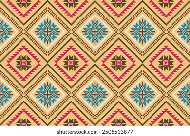 Pixel Abstract art. Pixel pattern ,wallpaper  embroidery. Aztec geometric art ornament print. Design for carpet, cover wallpaper, wrapping, fabric, clothing, fashion item.