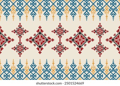 Pixel Abstract art.Pixel backgrou.African pattern ,Indian style, wallpaper embroidery. Aztec geometric art ornament print. Design for carpet, cover wallpaper, wrapping, fabric, clothing, fashion item.