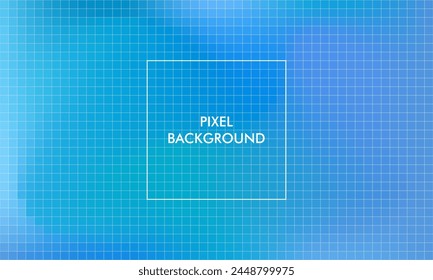 pixel abstract background with blue, pastel color