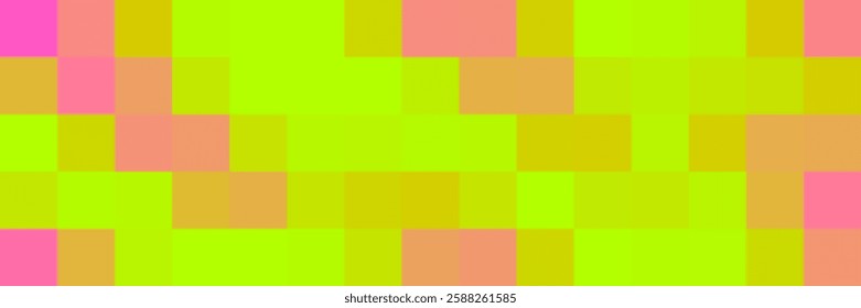 Pixel abstract background gradient green and pink. Vector background for design, graphics and banner