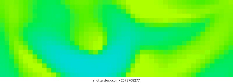 Pixel abstract background with vector pattern, gradients blue color line on green background. Perfect for templates and banner design. Pixel spot.