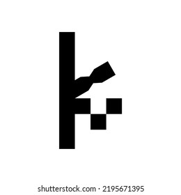 pixel abstract logo for business and more