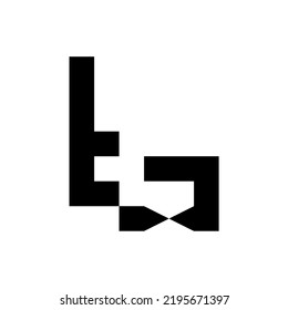 Pixelabstraktes Logo für Unternehmen und mehr