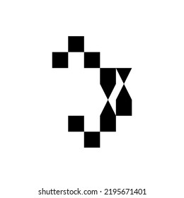 pixel abstract logo for business and more