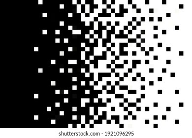 Pixel abstract mosaic background Vector illustration  Pixel random horizontal mosaic 