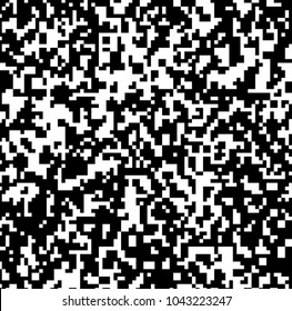 Pixel Abstract Mosaic Design Texture. Monochromatic Abstract Background. Vector Illustration