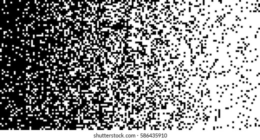 Pixel Abstract Mosaic Gradient Design Background. Monochromatic Abstract Background. Vector Illustration.