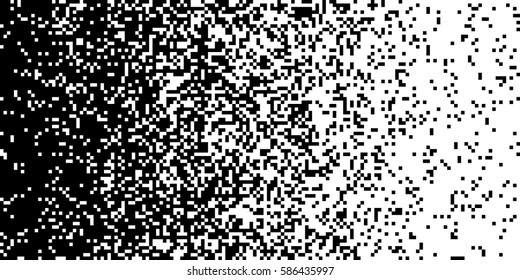 Pixel Abstract Mosaic Gradient Design Background. Monochromatic Abstract Background. Vector Illustration.