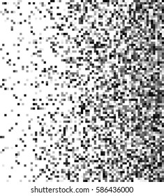 Pixel Abstract Mosaic Gradient Design Background. Monochromatic Abstract Background. Vector Illustration.