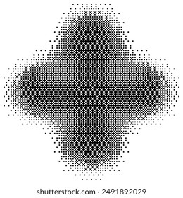 Estilo de semitonos de arte de forma Abstractas de píxel
