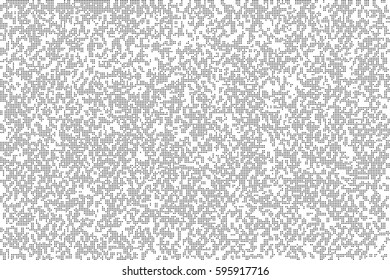 Pixel Abstract Texture Mosaic  Design Background. Monochromatic Abstract Background. Vector Illustration.