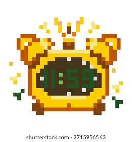Pixel Alarm Clock New Year