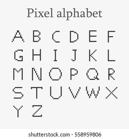 Pixel alphabet