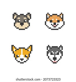 Pixel animal icon set vector for a suit for everything, suit for fun, suit for business, for a serious, suit for the website, for mobile application, for programs