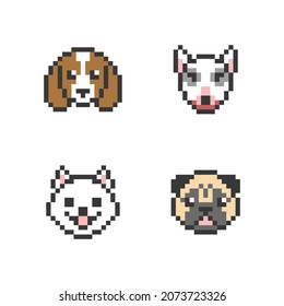 Pixel animal icon set vector for a suit for everything, suit for fun, suit for business, for a serious, suit for the website, for mobile application, for programs