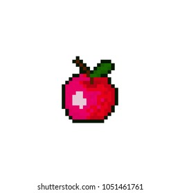 Pixel apple for games and websites