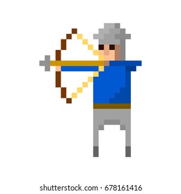 Pixel archer for games and applications