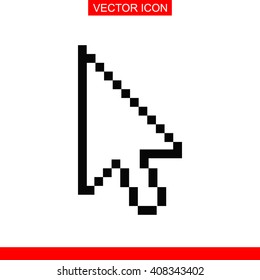 Pixel Arrow Cursor Icon.
