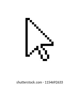 Pixel arrow icon. simple vector illustration.