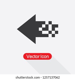 Pixel Arrow Icon Vector Illustration Eps10