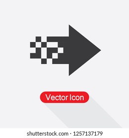 Pixel Arrow Icon Vector Illustration Eps10