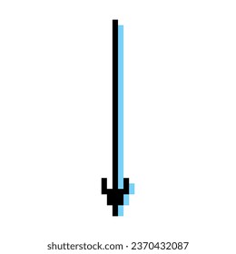 Pixel arrow on white background. 
