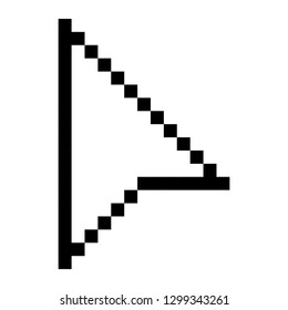 pixel arrow vector icon.  line design icons