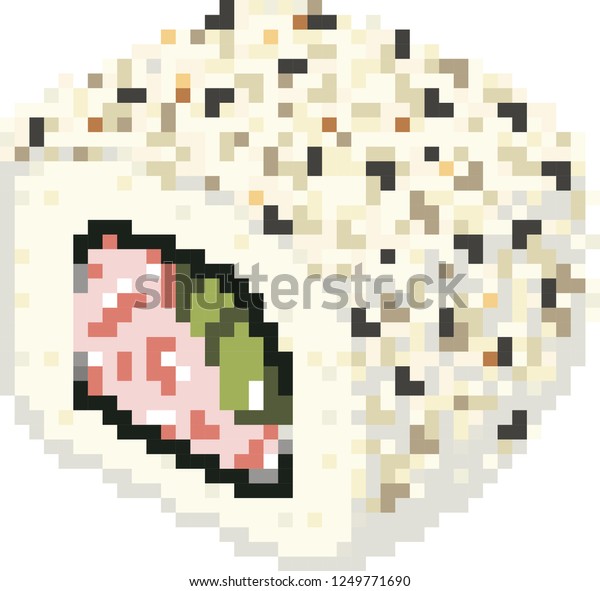 pixel art 8bit sushi japanese food stock vector royalty free 1249771690 https www shutterstock com image vector pixel art 8bit sushi japanese food 1249771690