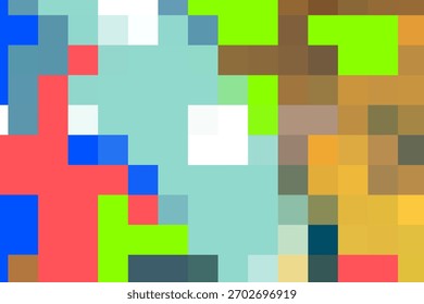 Pixelart abstrakte Hintergrundgrafik mit karierten Quadraten