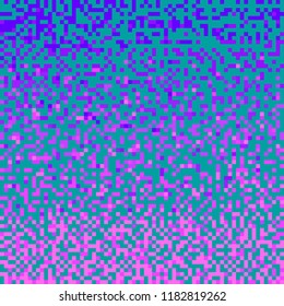 Pixel art. Abstract background of squares. Vector illustration.