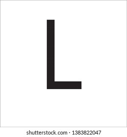 Pixel art alphabet type L