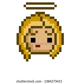 Pixel Art Angel the Face