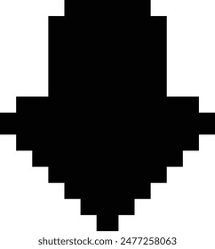 pixel art of arrow icon button, arrow pointer icon, arrow cursor with 8bit style