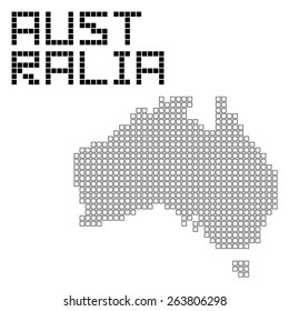 pixel art of Australia (frame)