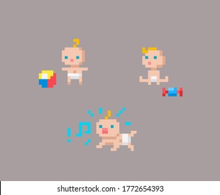 9,755 Baby pixel Images, Stock Photos & Vectors | Shutterstock