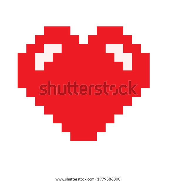 Pixel Art Background Love Art Background Stock Vector (Royalty Free ...