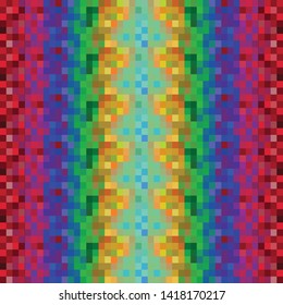 Pixel art background vector colored