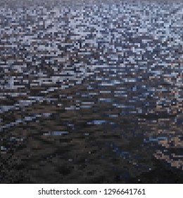 Pixel art background. Vector illustration. Abstract square pixel pattern. Mosaic background