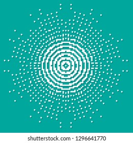 Pixel art background. Vector illustration. Abstract square pixel pattern. Mosaic background
