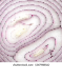 Pixel art background. Vector illustration. Abstract square pixel pattern. Mosaic background