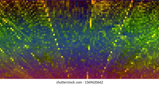 Pixel art background. Vector illustration. Abstract square pixel pattern. Mosaic background