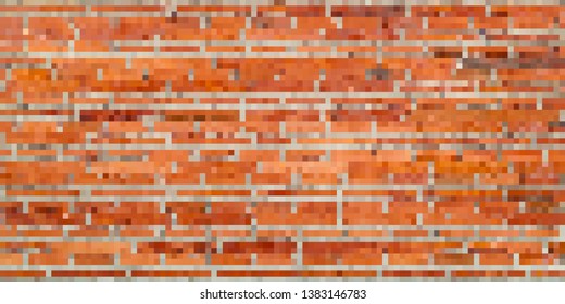 Pixel art background. Vector illustration. Abstract square pixel pattern. Mosaic background