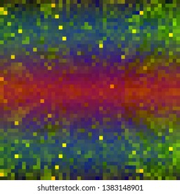 Pixel art background. Vector illustration. Abstract square pixel pattern. Mosaic background