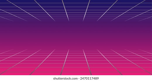 Pixel art background.8 bit game.retro game. for game assets in vector illustrations.Retro Futurism Sci-Fi Background. glowing neon grid.and stars from vintage arcade comp	