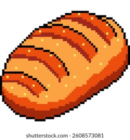 pixel art of bakery bread meal scene background