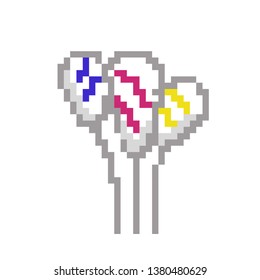 pixel art balloon